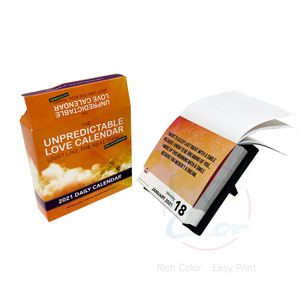 Күніне 365 күндік бетті өшіру күнтізбесін басып шығару бизнес үшін ақылды таңдауға не береді?